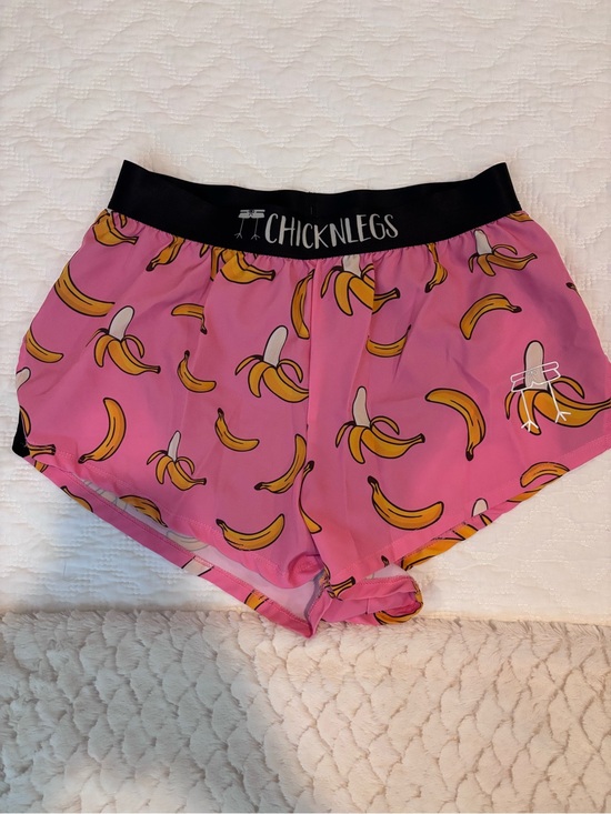 Chicknlegs Other - Chicknlegs Men’s Pink Banana Print Athletic Shorts